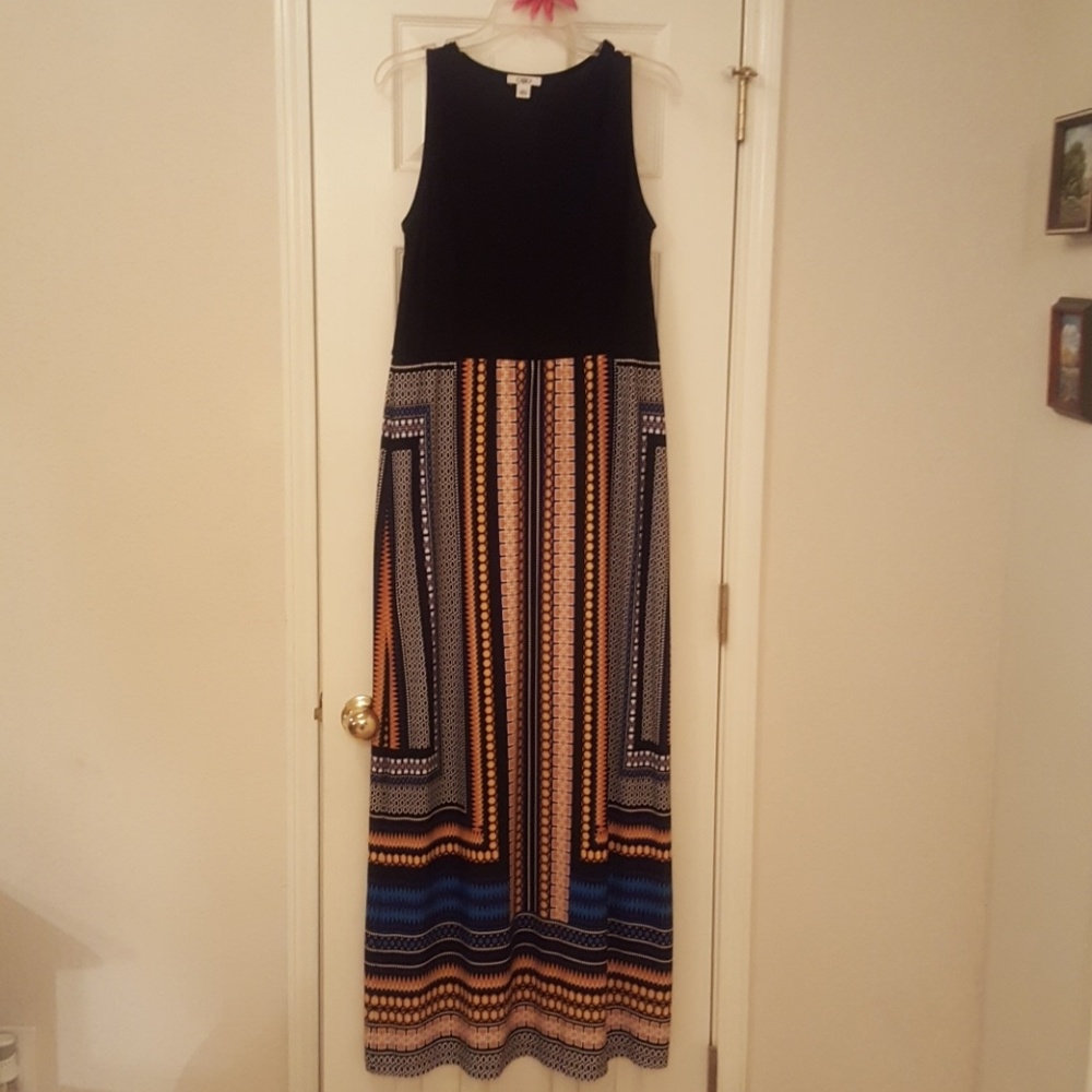 Multi colored maxi dress